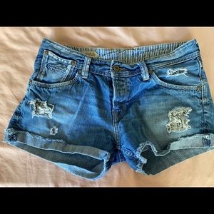 Denim shorts